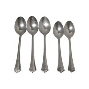 Stanley Roberts Rogers Co TRIUMPH  Stainless Oval & Teaspoons Lot Of 5